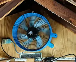 attic fan services with installed attic ventilation fan system in Indianapolis, IN